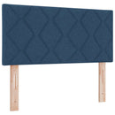 Ottoman seng med madras og LED Blå 100 x 200 cm Stof