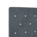 Ottoman seng med madras og LED Mørkegrå 120 x 190 cm Velour