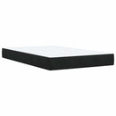 Ottoman seng med madras og LED Sort 120 x 200 cm Velour