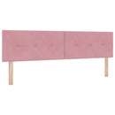 Ottoman seng med madras og LED Lyserød 180 x 200 cm Velour