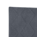 Ottoman seng med madras og LED Mørkegrå 80 x 200 cm Velour