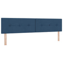 Ottoman seng med madras og LED Blå 200 x 200 cm Stof