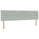 Ottoman seng med madras og LED Lysegrå 180 x 200 cm Velour