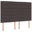 Ottoman seng med madras Mørk Brun 140 x 200 cm Stof