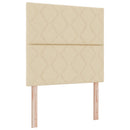 Ottoman seng med madras Cremefarvet 90 x 190 cm Stof