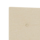Ottoman seng med madras og LED Cremefarvet 100 x 200 cm Stof