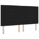 LED opbevarings seng med madras Sort 180 x 200 cm Stof