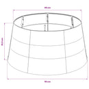 Juleskirt Kegleformet Sølv Ø 56 x 25,5 cm Plastik