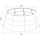 Juleskirt Kegleformet Sølv Ø 73 x 25,5 cm Plastik