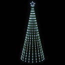 LED juletræ 250 cm 475 LED'er Kold hvid Stål Sort