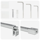 Støttestang til brusedør 70-120 cm til 6/8 mm glas Krom