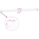 Støttestang til brusedør 70-120 cm til 6/8 mm glas Krom