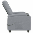 Massagelænestol Lysegrå 75 x 95 x 101 cm Stof