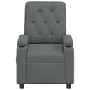 Massagelænestol Mørkegrå 75 x 95 x 101 cm Stof