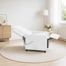 Massagelænestol Hvid 65 x 93 x 102 cm Stof