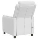 Massagelænestol Hvid 65 x 93 x 102 cm Stof