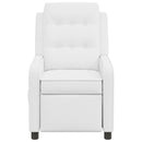 Massagelænestol Hvid 65 x 93 x 102 cm Stof