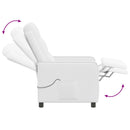 Massagelænestol Hvid 65 x 93 x 102 cm Stof