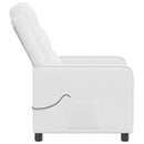 Massagelænestol Hvid 65 x 93 x 102 cm Stof