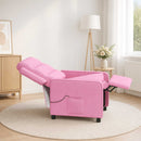Massagelænestol Lyserød 65 x 93 x 102 cm Stof