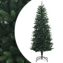 Artificial Hinged Christmas Tree 210 cm PE og PVC Grøn