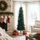 Artificial Slim Christmas Tree 180 cm PE og PVC Grøn