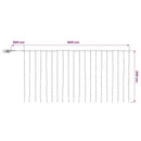 Lysgardin 600 LED'er Varm hvid 600 x 300 cm