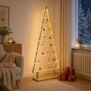 Metal juletræ KUOPIO 125 cm Stål Guld
