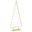 Metal juletræ KUOPIO 210 cm Stål Guld