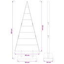 Metal juletræ KUOPIO 150 cm Stål Hvid