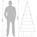 Metal juletræ KUOPIO 180 cm Stål Hvid