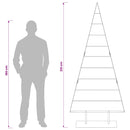 Metal juletræ KUOPIO 210 cm Stål Hvid
