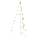 Metal juletræ KUOPIO 140 cm Stål Guld