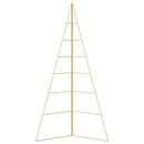 Metal juletræ KUOPIO 140 cm Stål Guld