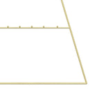Metal juletræ KUOPIO 210 cm Stål Guld