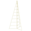 Metal juletræ KUOPIO 210 cm Stål Guld
