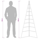 Metal juletræ KUOPIO 180 cm Stål Hvid