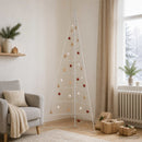 Metal juletræ KUOPIO 210 cm Stål Hvid