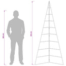 Metal juletræ KUOPIO 210 cm Stål Hvid