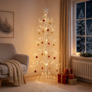 Metal juletræ KUOPIO 150 cm stål White