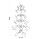 Metal juletræ KUOPIO 150 cm stål White