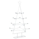 Metal juletræ med holder KUOPIO 140 cm Stål Hvid