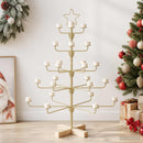 Metal juletræ med holder KUOPIO 90 cm Stål Guld