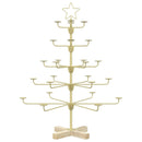 Metal juletræ med holder KUOPIO 90 cm Stål Guld