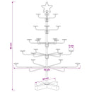Metal juletræ med holder KUOPIO 90 cm Stål Guld
