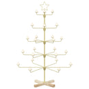 Metal juletræ med holder KUOPIO 125 cm Stål Guld