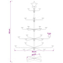 Metal juletræ med holder KUOPIO 125 cm Stål Guld