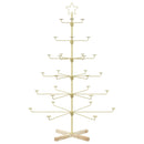 Metal juletræ med holder KUOPIO 150 cm Stål Guld