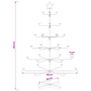 Metal juletræ med holder KUOPIO 150 cm Stål Guld