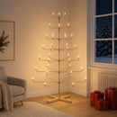 Metal juletræ med holder KUOPIO 210 cm Stål Guld